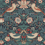 Tapeta William Morris 124231 ptaki i kwiaty