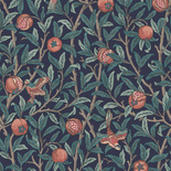 Tapeta William Morris 124259 ptaki i owoce granatu