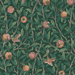 Tapeta William Morris 124260 ptaki i owoce granatu