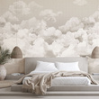 Tapeta Mural 26783 Clouds Taupe Grey