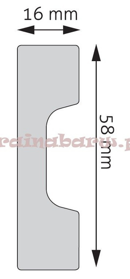 Listwa przypodłogowa LPC-27M 244 x 1,6 x 5,8cm