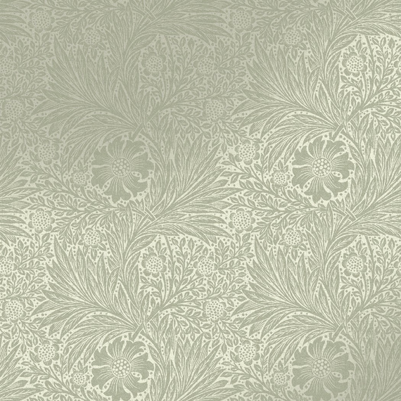  Tapeta William Morris 124256 metaliczne kwiaty