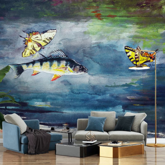 Tapeta Fototapeta  27008 Fishermen mural butterfly-fish